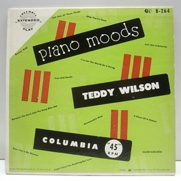 レコードメイン画像：EP 2枚組 MONO オリジナル / TEDDY WILSON Piano Moods 良盤!!