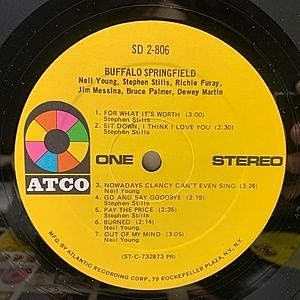 バッファロースプリングフィールド 名盤 レコード USオリジナルモノ盤 バッファロースプリングフィールド 名盤 レコード USオリジナル