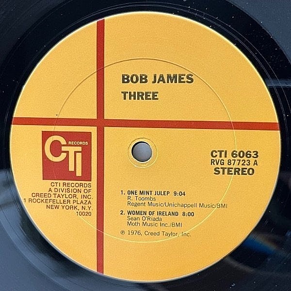 yun・ジャズファンク【Bob James ③枚セット】♡ BOB JAMES / Three (LP) / CTI | WAXPEND RECORDS