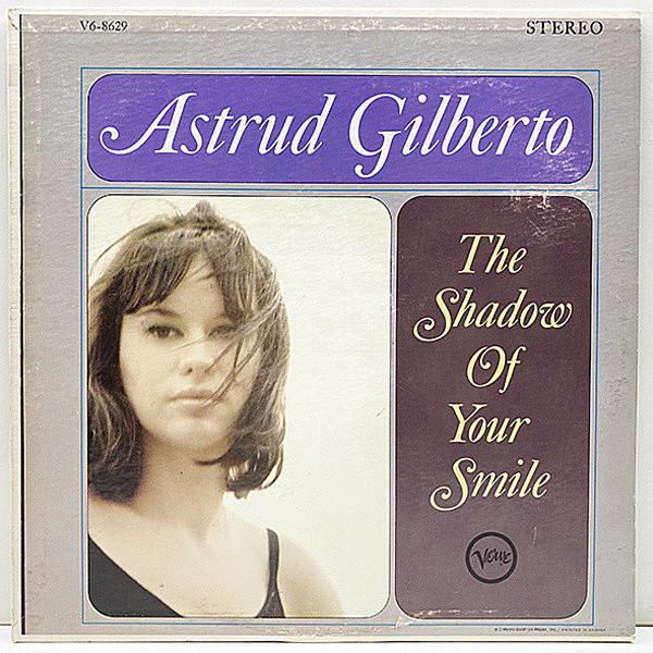 レコードメイン画像：【CAオンリーVerveリム期の初期デザイン】オリジナル ASTRUD GILBERTO The Shadow Of Your Smile | Claus Ogerman, Joao Donato