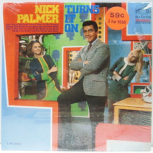 レコードメイン画像：シュリンク付き 良好!! 初回ニッパー 深溝 MONO オリジナル NICK PALMER Turns It On ('67 RCA) IT'S NOT UNUSUAL, L-O-V-E 他