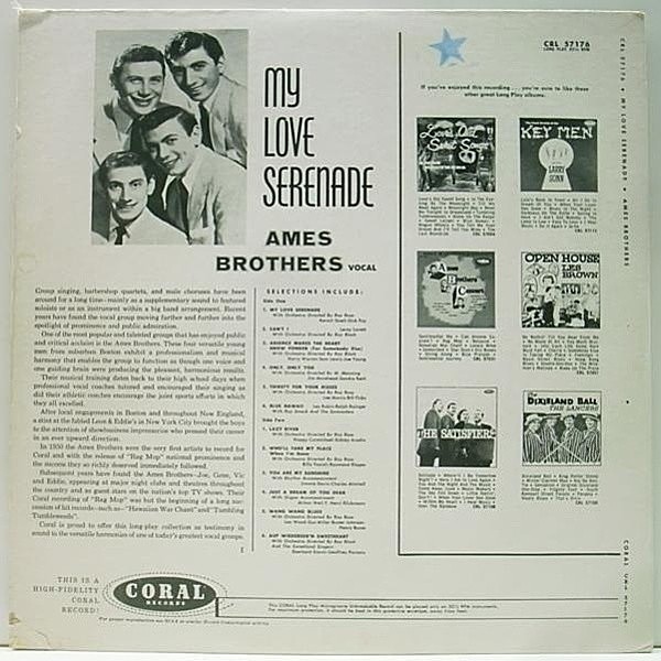 AMES BROTHERS / My Love Serenade (LP) / Coral | WAXPEND RECORDS