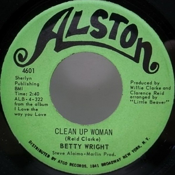 レコードメイン画像：7 Orig. MARY J BLIGE 小沢健二 BETTY WRIGHT CLEAN UP WOMAN 45