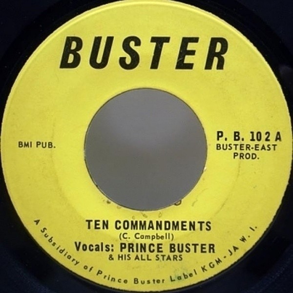 レコードメイン画像：オリジナル 7インチ PRINCE BUSTER Ten Commandments / 45 EP