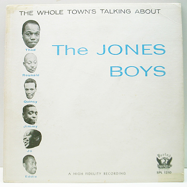レコードメイン画像：激レア 極美盤!! Flat, MONO 深溝 USオリジナル THE JONES BOYS ('57 Period) 耳[Ear]刻印 Thad Jones, Quincy Jones, Jimmy Jones ほか