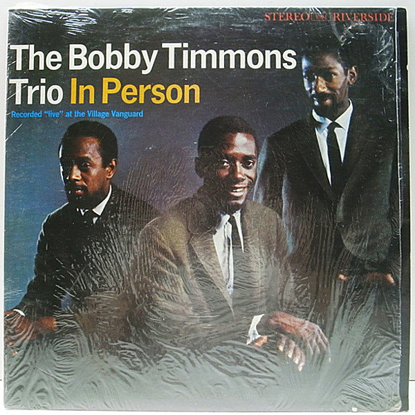 レコードメイン画像：レア・シュリンク 美品 STEREO 黒大 深溝 完全オリジナル BOBBY TIMMONS TRIO In Person ('61 Riverside RLP 9391) ピアノトリオ 名盤