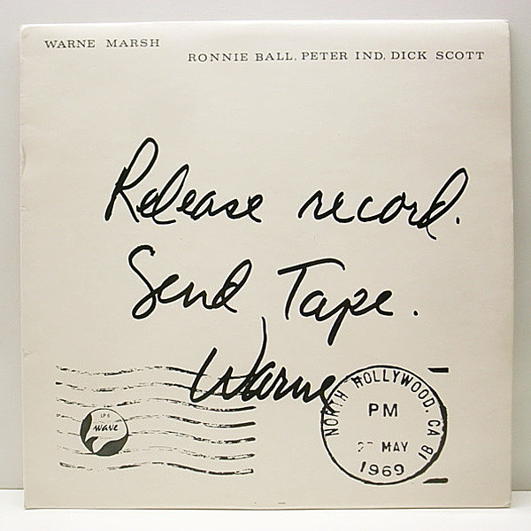 レコードメイン画像：ほぼ美品!! STEREO UK オリジナル WARNE MARSH Release Record Send Tape ('69 Wave) 珍盤 ウォーン・マーシュ 代表作