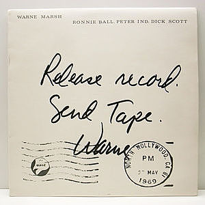 レコード画像：WARNE MARSH / Release Record Send Tape