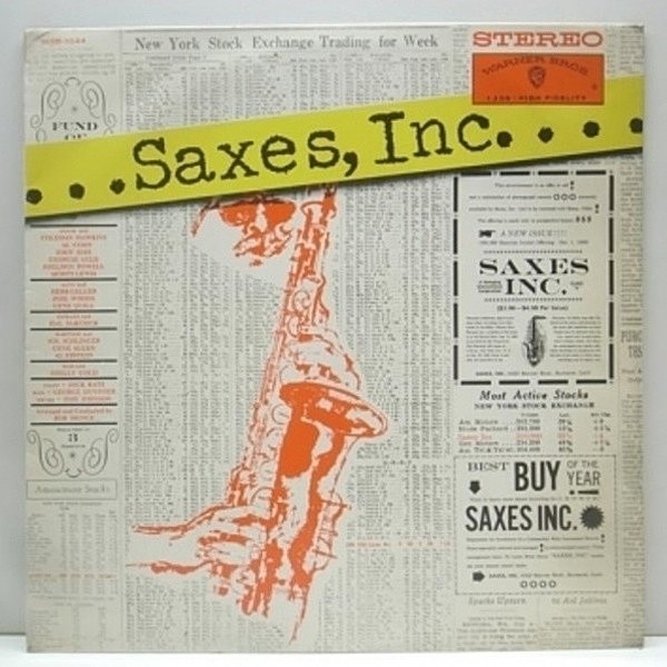 レコードメイン画像：美品 ペラ日LP SAXES INC Bob Prince サックス オール スターズ