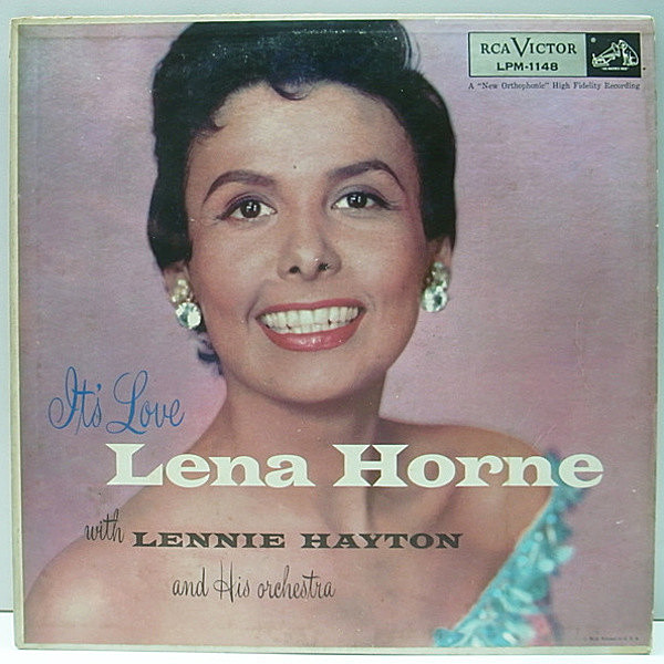 レコードメイン画像：美盤 初回ニッパー 銀ロゴ 深溝 MONO オリジナル LENA HORNE It's Love ('55 RCA) ジャズ・ヴォーカル作品