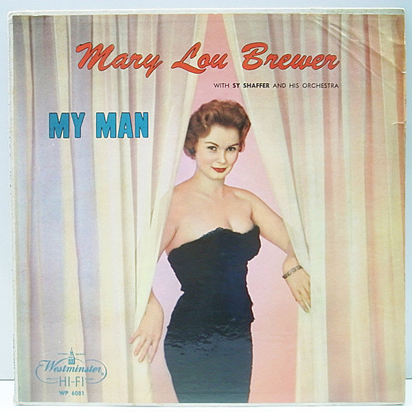 レコードメイン画像：良盤!! 両溝 MONO オリジナル MARY LOU BREWER My Man ('58 Westminster) 唯一のアルバム レア