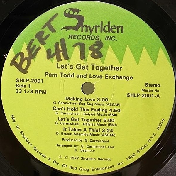 PAM TODD & LOVE EXCHANGE / Let's Get Together (LP