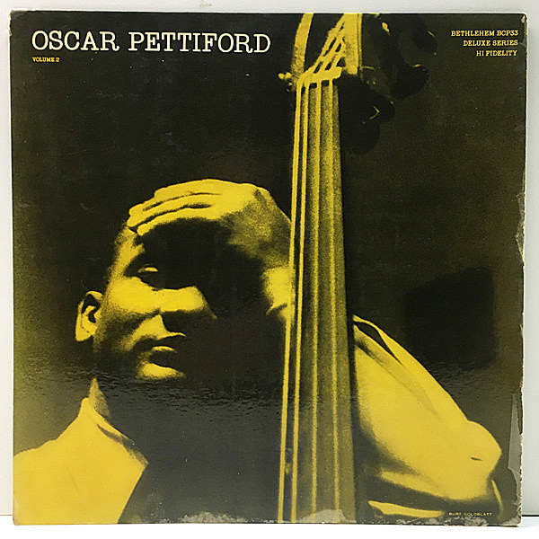 レコードメイン画像：レアな良好品!! FLAT 初回リーフ 深溝 US 完全オリジナル OSCAR PETTIFORD Volume 2 (Bethlehem BCP 33) Donald Byrd, Gigi Gryce ほか