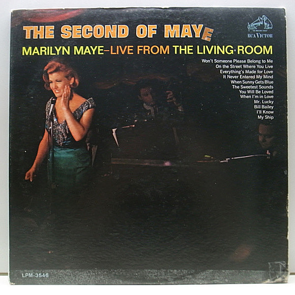 レコードメイン画像：良盤!! 深溝 MONO オリジナル MARILYN MAYE The Second Of Maye ('66 RCA) w./Sammy Tucker Quintet NYライヴ録音