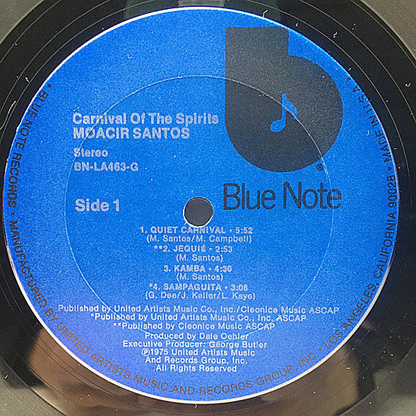MOACIR SANTOS / Carnival Of The Spirits (LP) / Blue Note