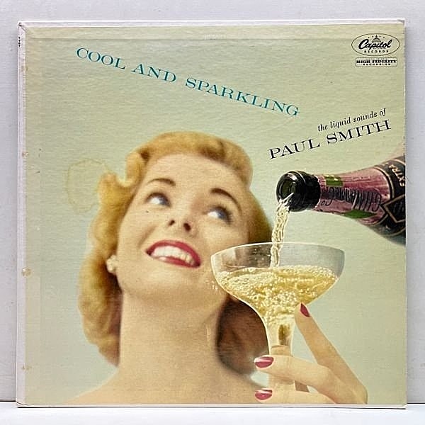 レコードメイン画像：良好!! MONO 初版ターコイズ USオリジナル PAUL SMITH Cool And Sparkling ('56 Capitol) 粋で洒落た西海岸サウンド w/ TONY RIZZI