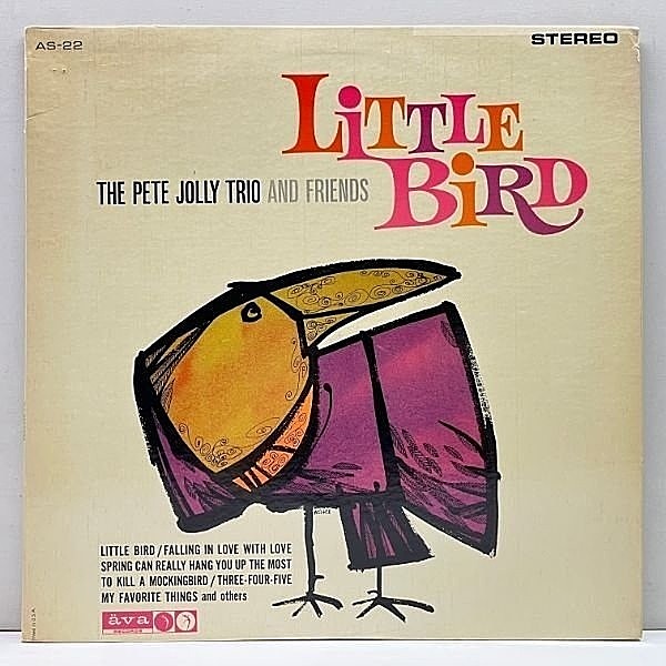 レコードメイン画像：極美盤!! 深溝 USオリジナル PETE JOLLY TRIO and FRIENDS Little Bird ('63 Ava) w/ Howard Roberts ほか ピアノジャズ 人気盤