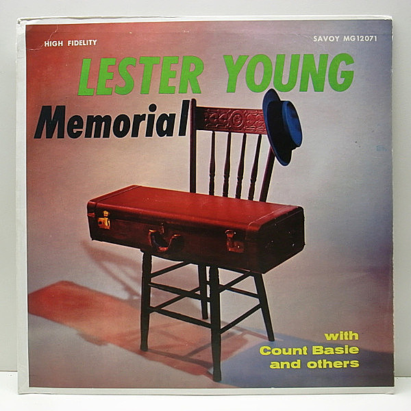 レコードメイン画像：美品!! US初期 MONO マルーン LESTER YOUNG The Master's Touch (Savoy) COUNT BASIE 参加／コンピ