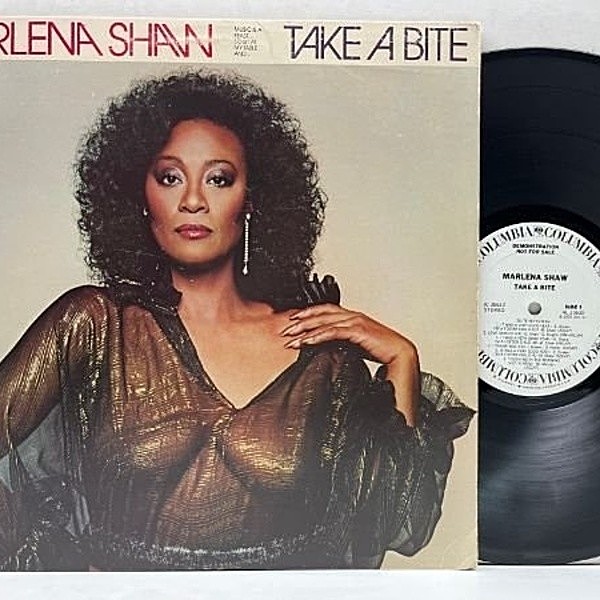 レコードメイン画像：白プロモ USオリジナル STERLING刻印 MARLENA SHAW Take A Bite ('79 Columbia) マリーナ・ショウ／テイク・ア・バイト 米 初回 Promo