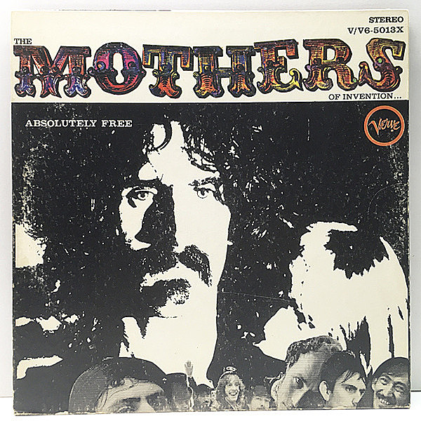 レコードメイン画像：レアな美盤!! 初版 T字青ラベル USオリジナル THE MOTHERS OF INVENTION Absolutely Free ('67 Verve) FRANK ZAPPA フランク・ザッパ 米 Lp