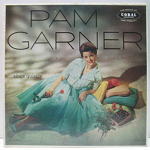 レコードメイン画像：良盤!音質抜群! FLAT 深溝 MONO オリジナル PAM GARNER Sings Quietly ('58 Coral) カゼヒキ／バックノイズ無し