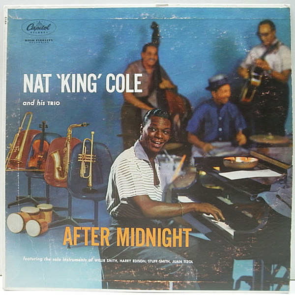 レコードメイン画像：良好!! 初回GRAY (1st) MONO オリジナル NAT KING COLE After Midnight ('55 Capitol) スモールコンボとの粋なジャズVo. 最高傑作の一つ