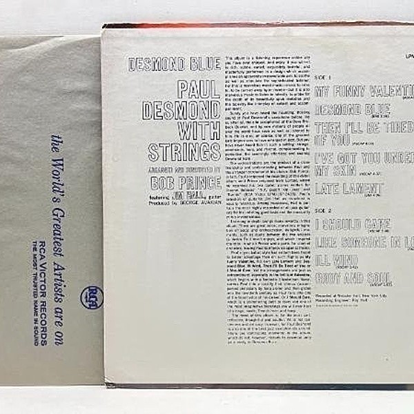 PAUL DESMOND / Desmond Blue (LP) / RCA Victor | WAXPEND RECORDS