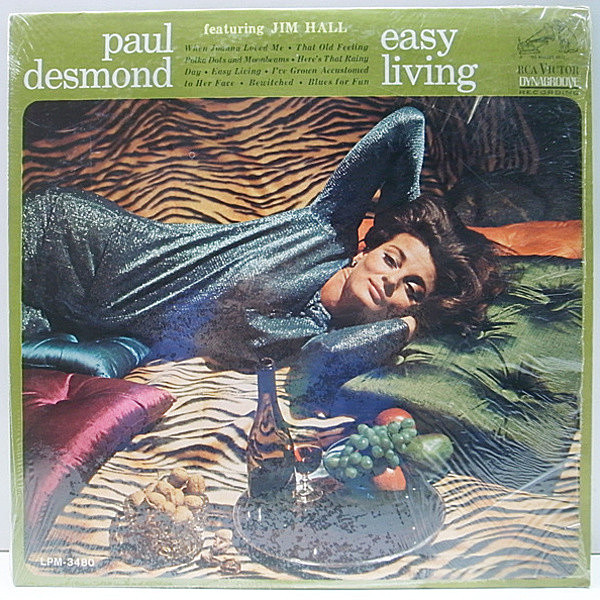 レコードメイン画像：シュリンク付き 極美品!! 初回ニッパー 深溝 MONO オリジナル PAUL DESMOND Easy Living ('62 RCA) JIM HALL etc 名盤