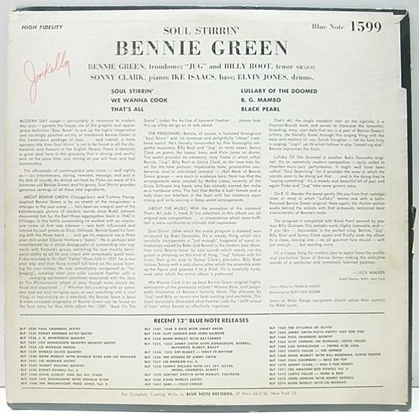 BENNIE GREEN / Soul Stirrin' (LP) / Blue Note | WAXPEND RECORDS