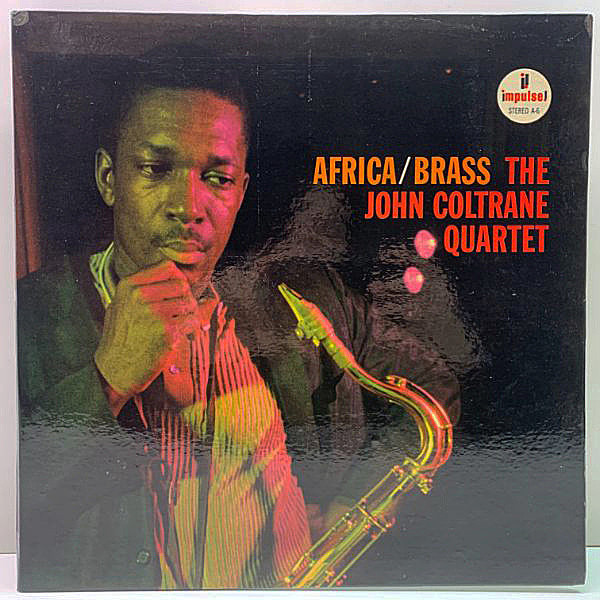 レコードメイン画像：US初期 RVG刻印 GFコーティング仕様 JOHN COLTRANE QUARTET Africa / Brass (Impulse AS-6) 米 赤黒 2ndプレス LP