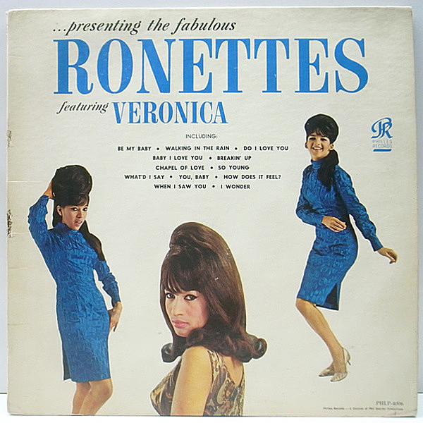 レコードメイン画像：レア!良再生! 厚FLAT 太溝 MONO オリジナル THE RONETTES Presenting The Fabulous Ronettes Featuring Veronica ('64 Philles)