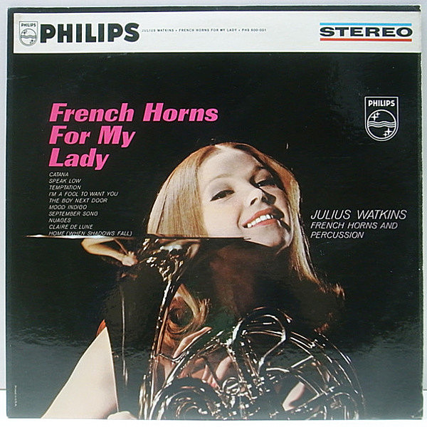 レコードメイン画像：ほぼ美品 深溝 オリジナル JULIUS WATKINS French Horns For My Lady ('62 Philips) Eddie Costa, George Duvivier 参加