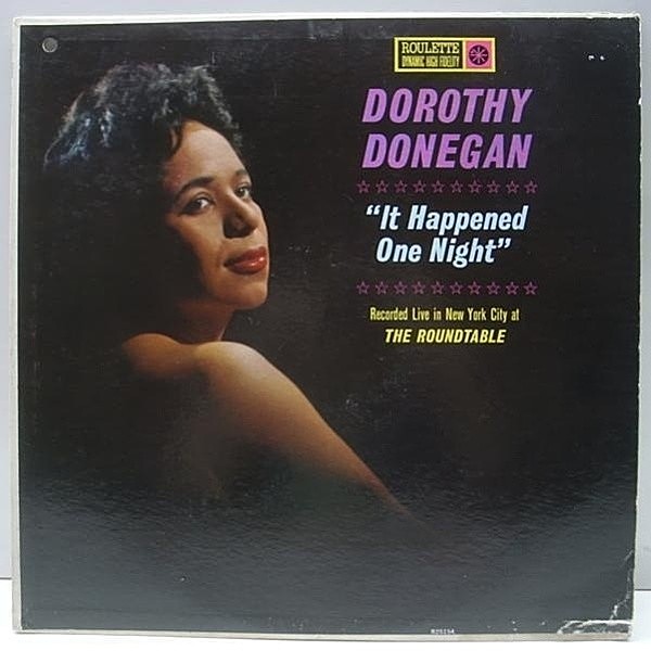 レコードメイン画像：良盤!! 深溝 MONO オリジナル DOROTHY DONEGAN It Happened One Night (Roulette 初回マルチバー) NY, ROUNDTABLE 傑作ライヴ