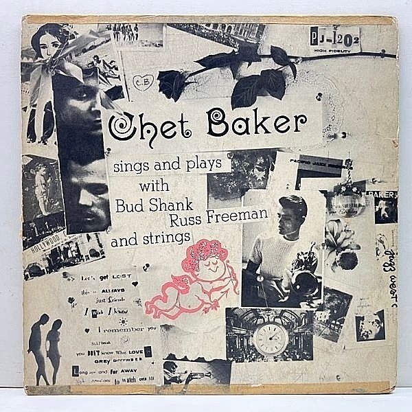 レコードメイン画像：MONO 深溝 US初期プレス CHET BAKER Sings And Plays With Bud Shank, Russ Freeman And Strings (World Pacific) WILLIAM CLAXTONジャケ