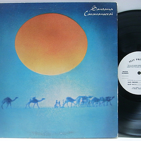 レコードメイン画像：超希少 TEST PRESSING!! 美盤 完全オリジナル SANTANA Caravanserai ('72 Columbia) テスト・プレス 極レア