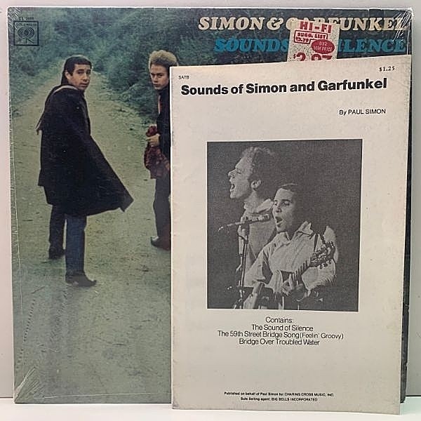 レコードメイン画像：【シュリンク付きパーフェクト極美JK】初版1Aマト MONO US 完全オリジナル SIMON and GARFUNKEL Sounds Of Silence 青字一列 & TIGER BEAT