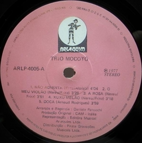 TRIO MOCOTO / Same (LP) / Arlequim | WAXPEND RECORDS