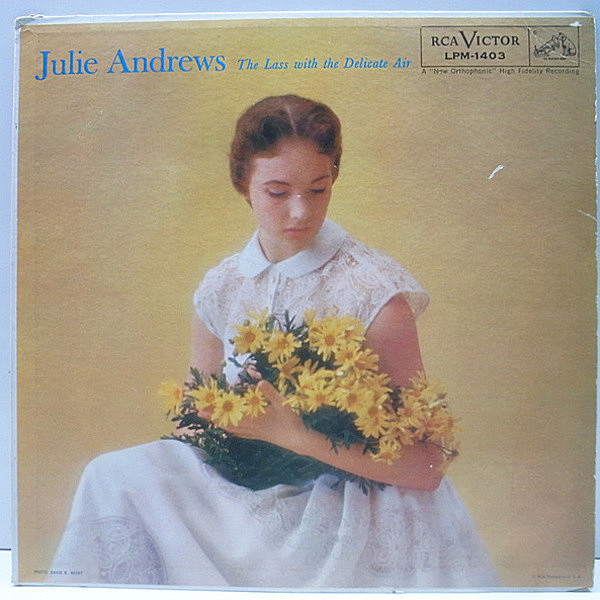 レコードメイン画像：初回ニッパー 銀ロゴ 両溝 MONO オリジナル JULIE ANDREWS The Lass With The Delicate Air ('57 RCA) ジュリー・アンドリュース
