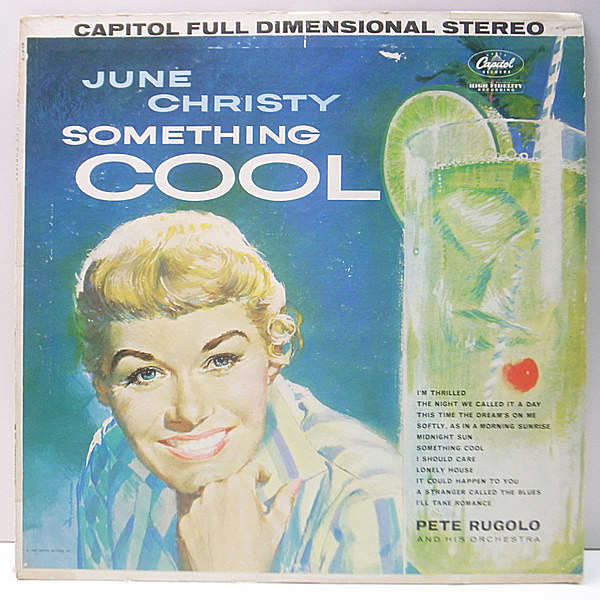 レコードメイン画像：【聴き比べ／MONOとは別テイクの再録ステレオ】JUNE CHRISTY Something Cool ('60 Capitol) ''クール'' クリスティ 最高傑作 US初期 Stereo