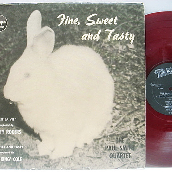 レコードメイン画像：良盤!音抜群! FLAT 赤盤 深溝 MONO 完全オリジナル PAUL SMITH QUARTET Fine, Sweet And Tasty ('53 Tampa) 1st RABBIT ジャケット レア