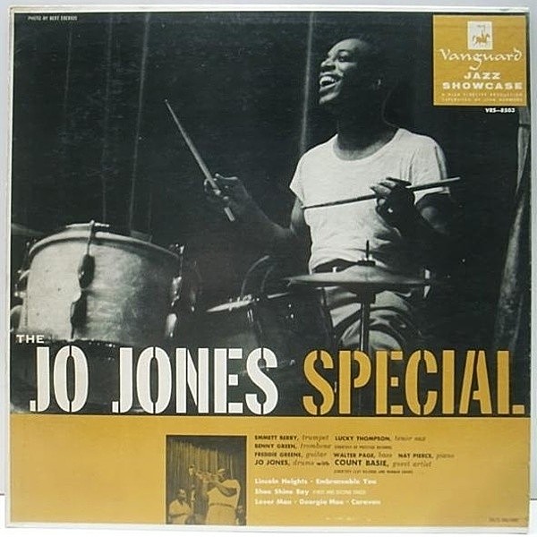 レコードメイン画像：レアな美品!! マト1 深溝 MONO オリジナル JO JONES The Jo Jones Special ('55 Vanguard) 特別ゲストCount Basie／Emmett Berry 他