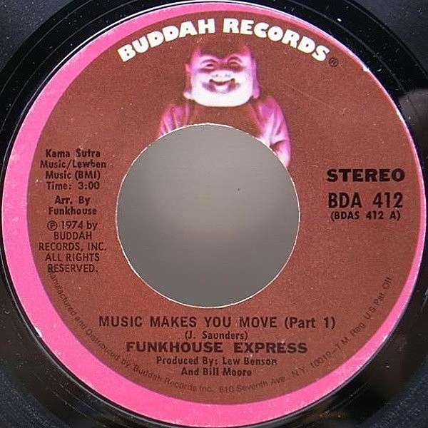 レコードメイン画像：試聴 美再生 USオリジナル 7インチ FUNKHOUSE EXPRESS Music Makes You ('74 Buddah) Upper & Funky 45RPM.