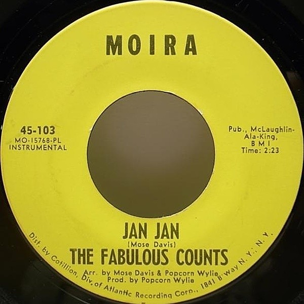レコードメイン画像：レア!! 試聴 USオリジナル 7インチ FABULOUS COUNTS Jan Jan ('69 Moira) Rockin Jazz Funk 45RPM.