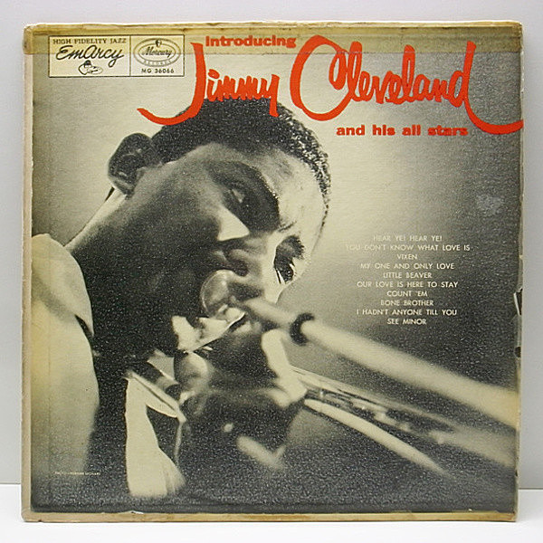 レコードメイン画像：良盤!! 小ドラ 深溝 MONO USオリジナル JIMMY CLEVELAND Introducing ('56 EmArcy) コーティングJK／インナー完品