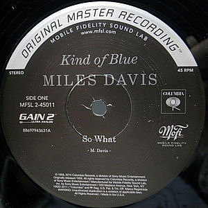 Miles Davis kind of blue 45rpm 限定版レコード-