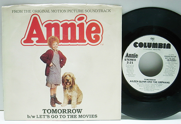 Aileen Quinn Orphans Annie Tomorrow 7 Columbia Waxpend Records Aileen Quinn Orphans Annie Tomorrow 7 Columbia Waxpend Records