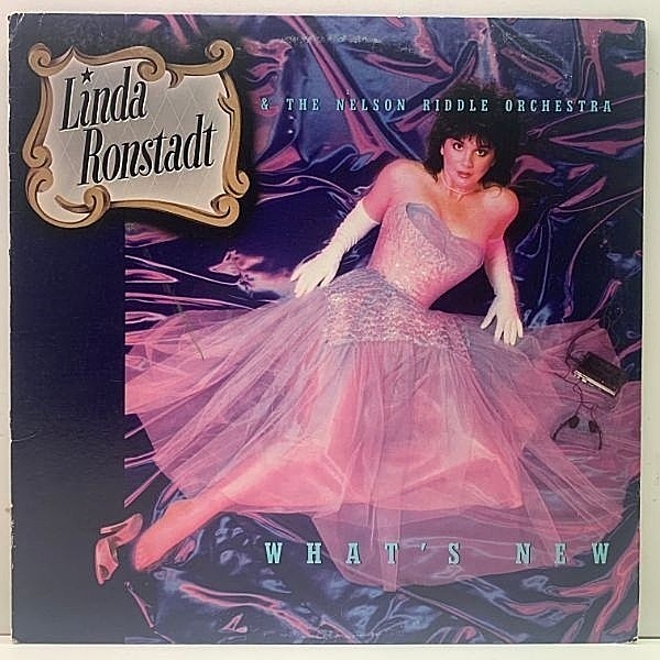 レコードメイン画像：プロモ 美盤!! USオリジナル LINDA RONSTADT What's New ('83 Asylum) SLM, TML刻印 高音質 LP スタンダード集！ヴォーカルファン必携