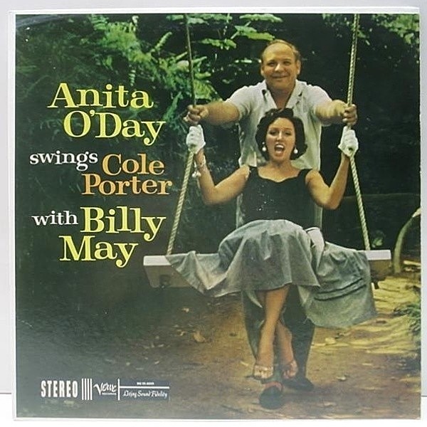 レコードメイン画像：美品 深溝 STEREO オリジナル ANITA O'DAY Swings Cole Porter ('59 Verve) コール・ポーター集 名盤