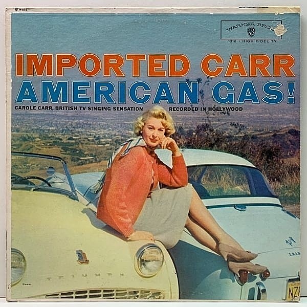 レコードメイン画像：レアな良好盤!! MONO 深溝 USオリジナル CAROLE CARR Imported Carr - American Gas! ('59 Warner) アメリカで弾けた記念すべきデビュー作