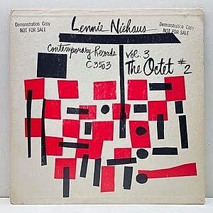 レコード画像：LENNIE NIEHAUS / Vol. 3 : The Octet #2